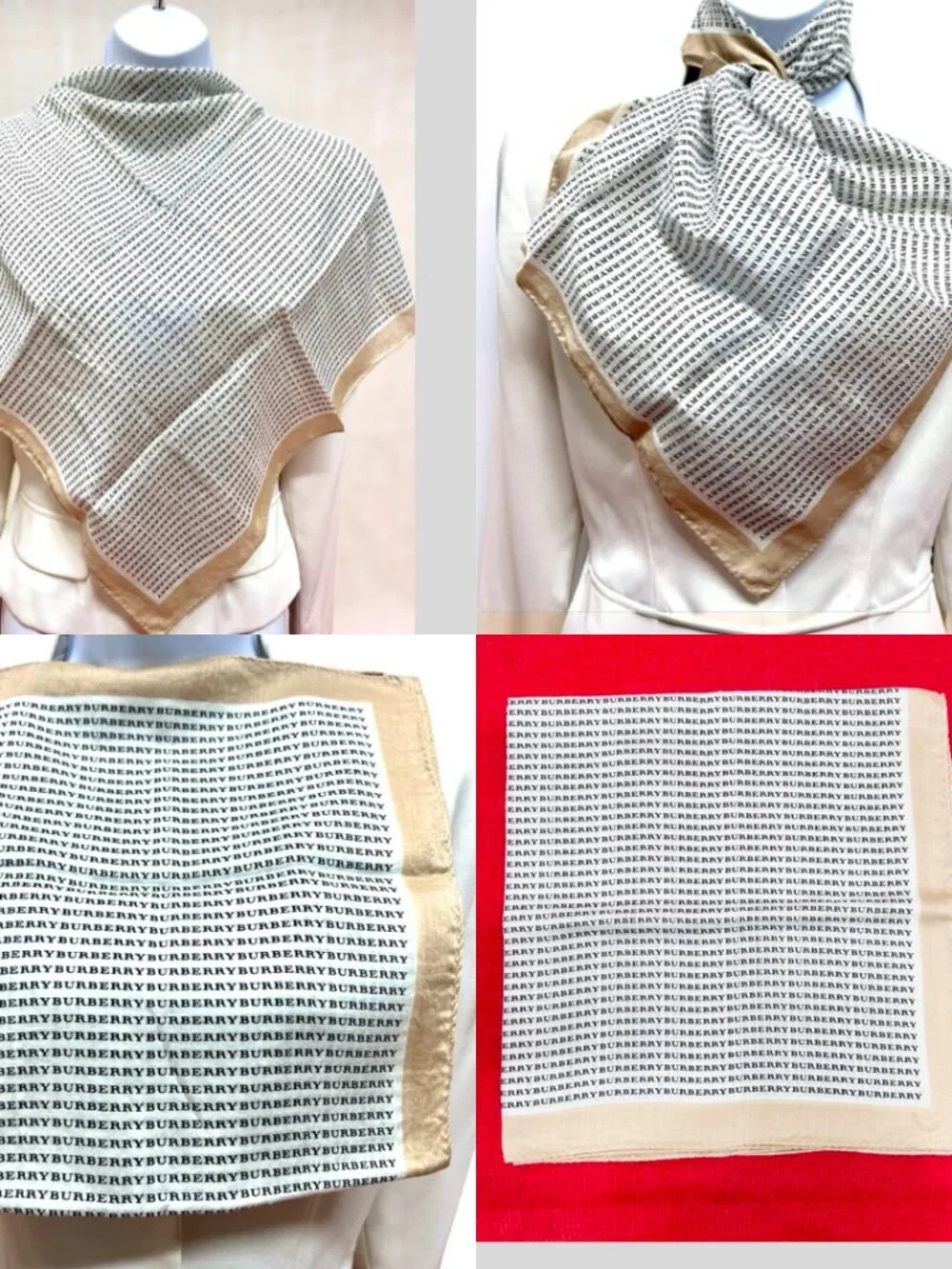 Burberry Neck-Kerchief cotton & Silk 22.5